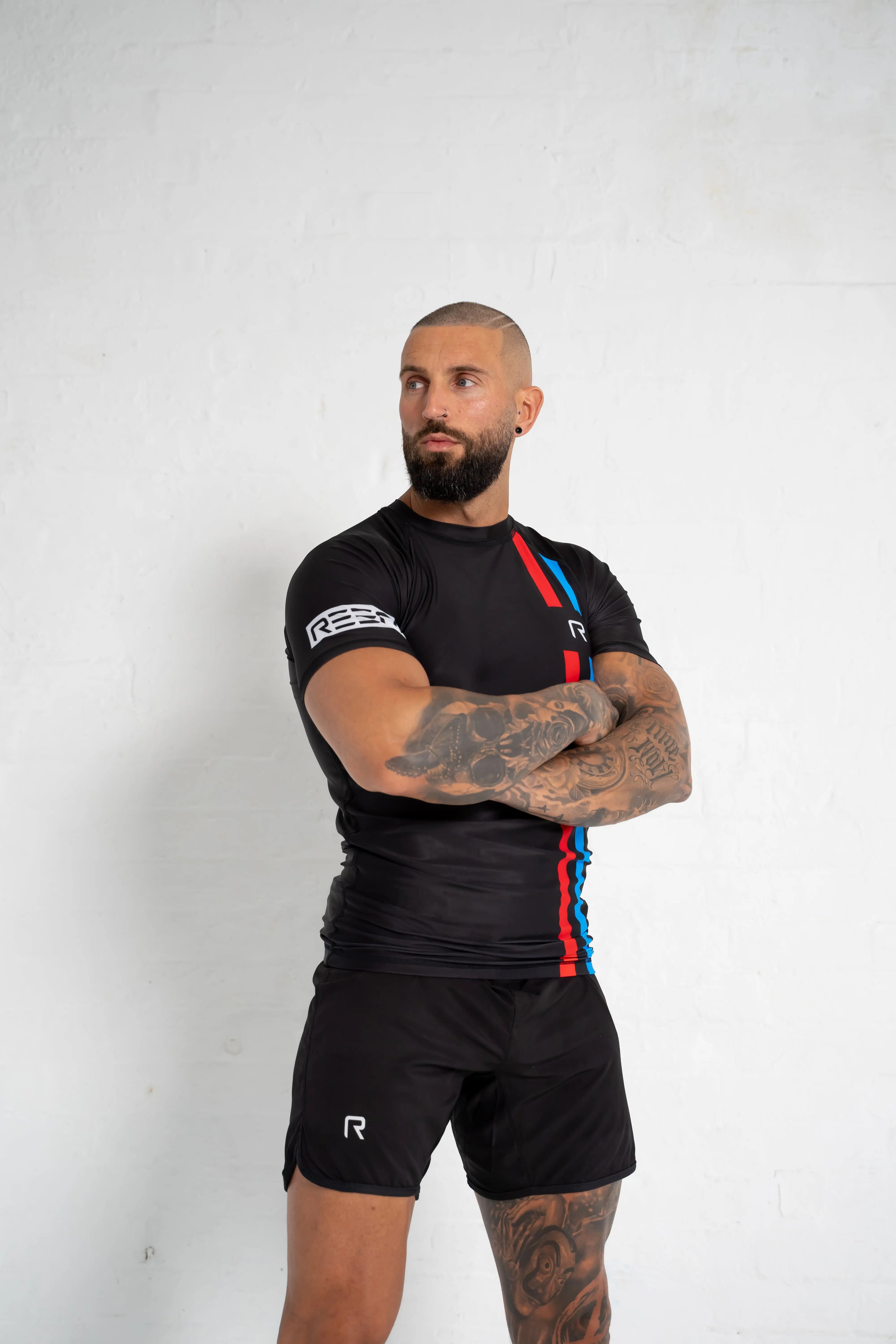Race Rashguard Red/Blue - REEN Jiu Jitsu