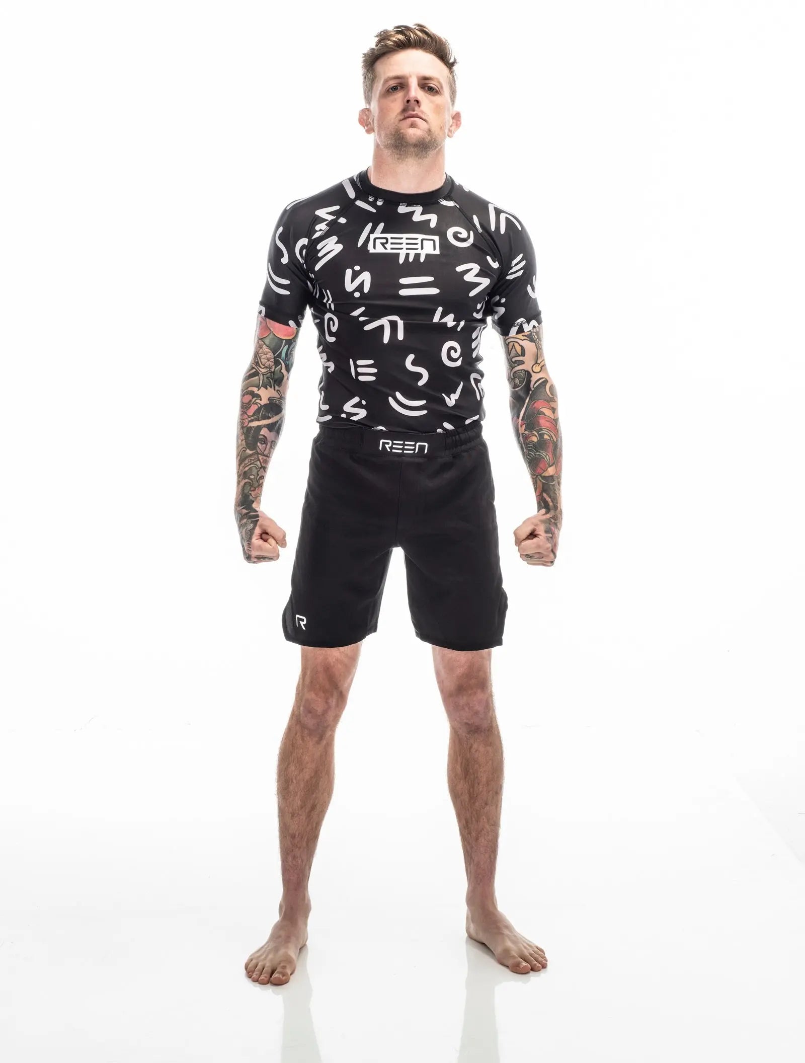 R1:23 Rashguard Black - REEN Jiu Jitsu