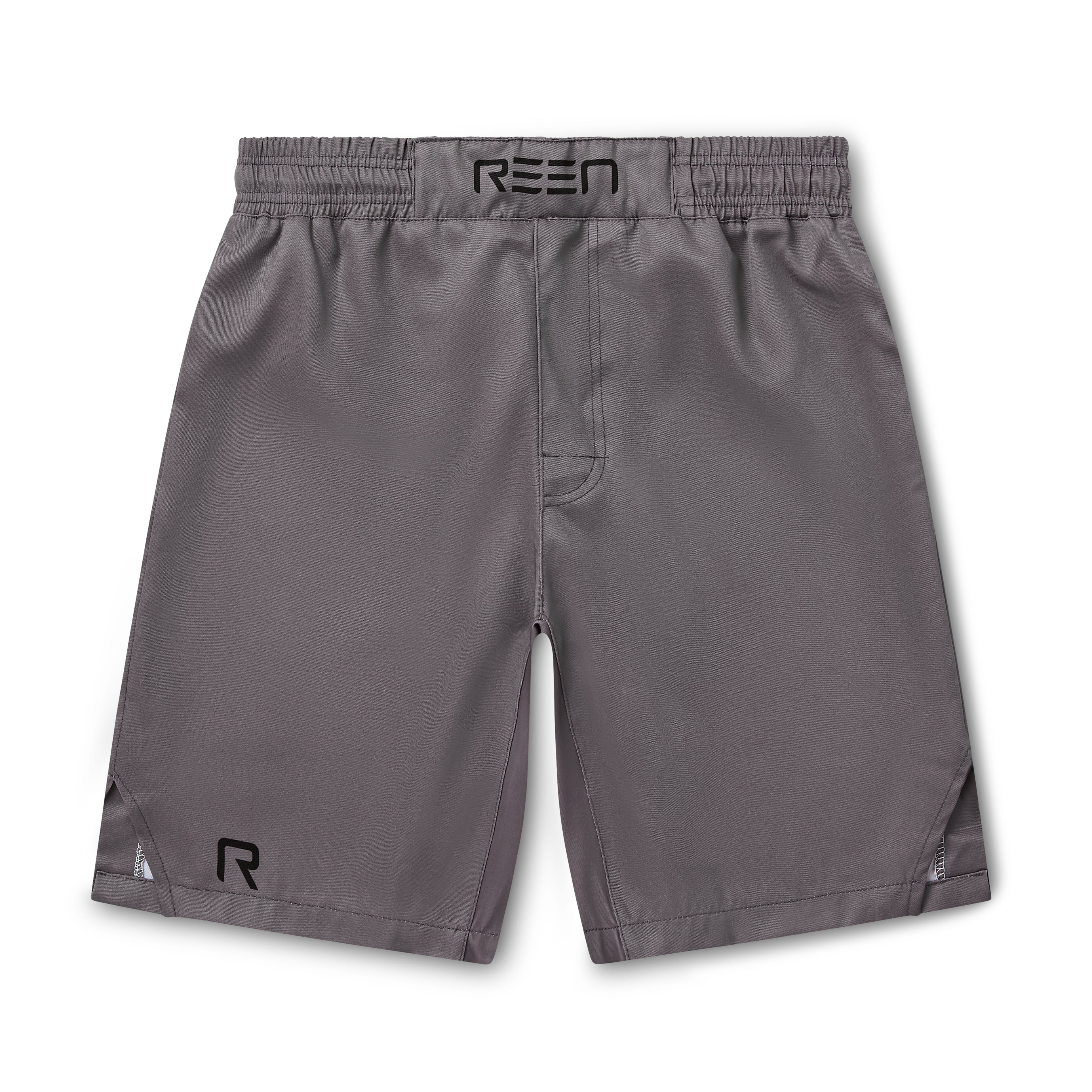 Solid Stretch Shorts Grey - REEN Jiu Jitsu